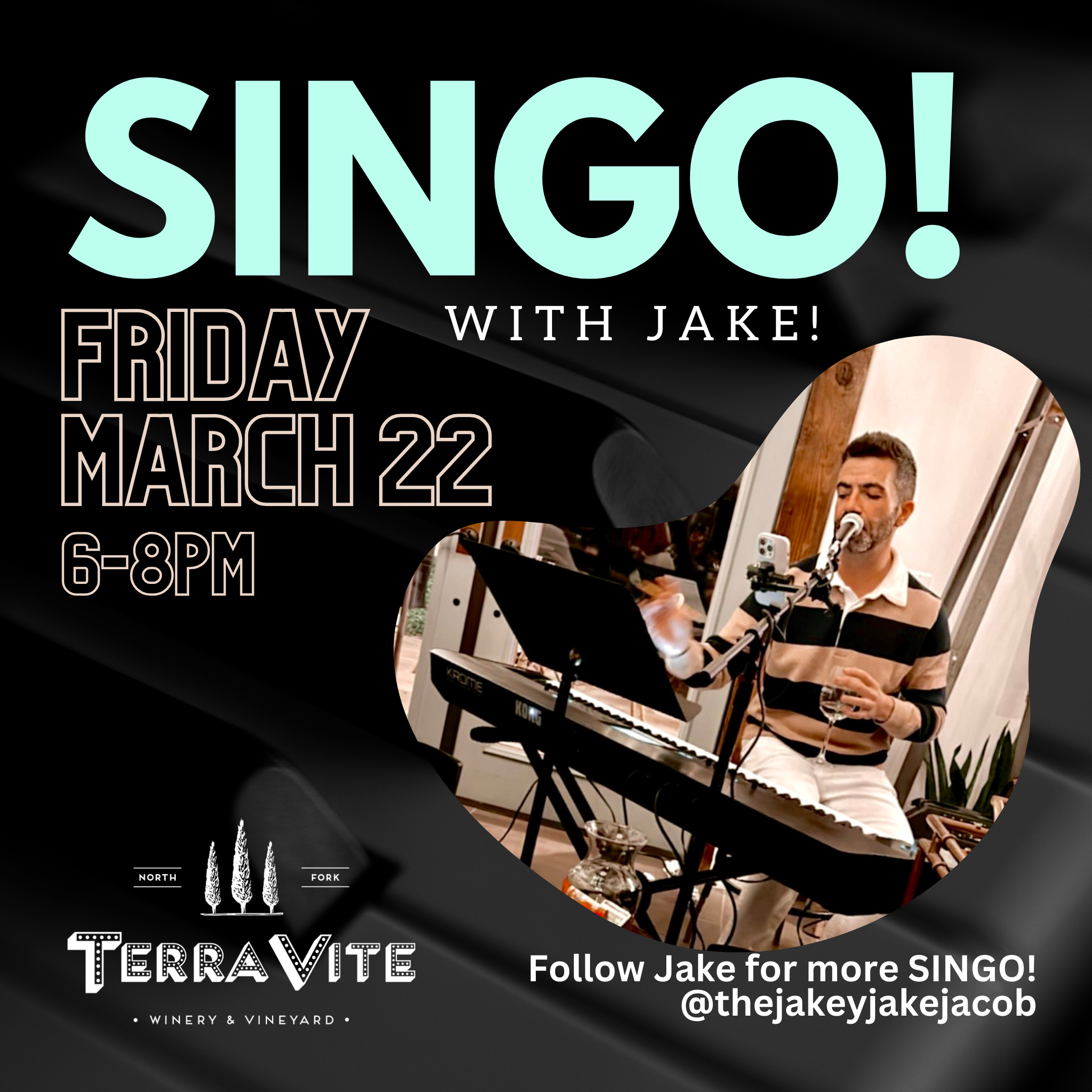 Singo! with Jake - Friday, March 22nd from 6-8pm!